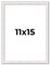 Textured White Picture Frame - UV Acrylic, Foam Board Backing, Hanging Hardware